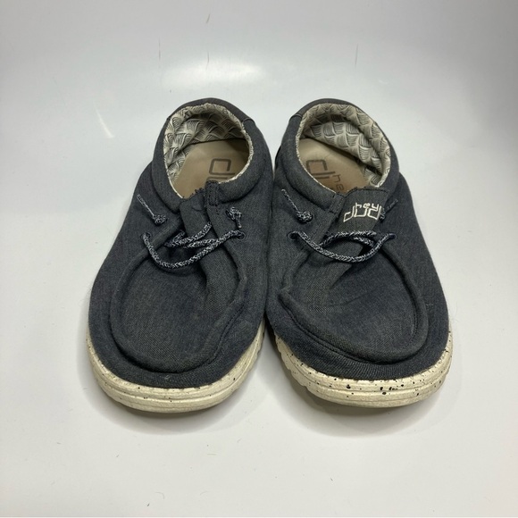 Hey Dude Wally loafers size 14 chambray blue mirage - Picture 2 of 7